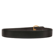 Hermes Black Box Calf Cheval Horse Buckle Belt #70 Small Good Circle:U M0 177322