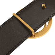 Hermes Black Box Calf Cheval Horse Buckle Belt #70 Small Good Circle:U M0 177322