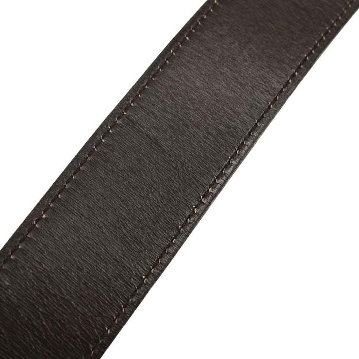 Hermes Black Box Calf Cheval Horse Buckle Belt #70 Small Good Circle:U M0 177322