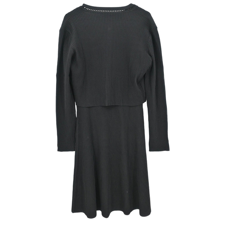 Gucci Setup Cardigan Sleeveless Dress Black 371117-X7225 #M 177325