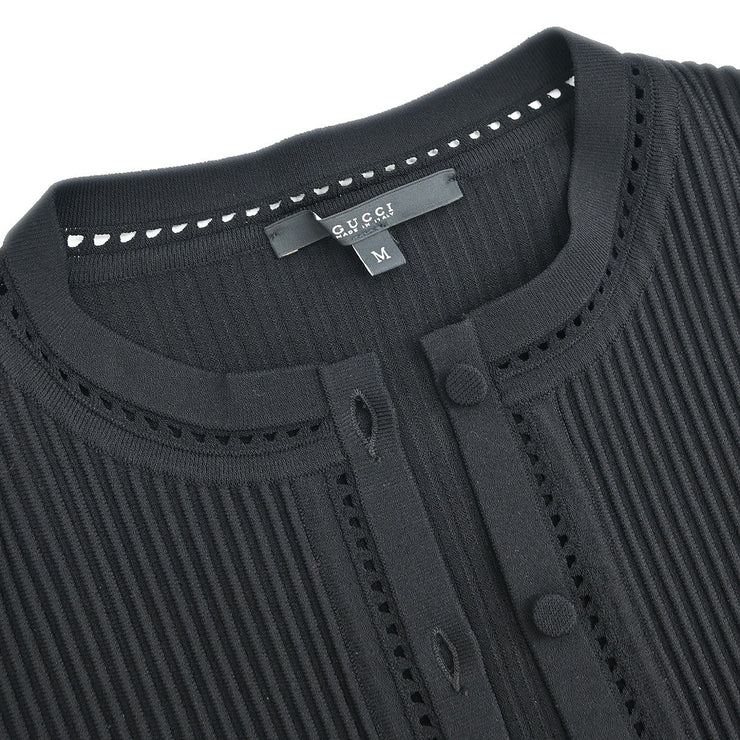 Gucci Setup Cardigan Sleeveless Dress Black 371117-X7225 #M 177325