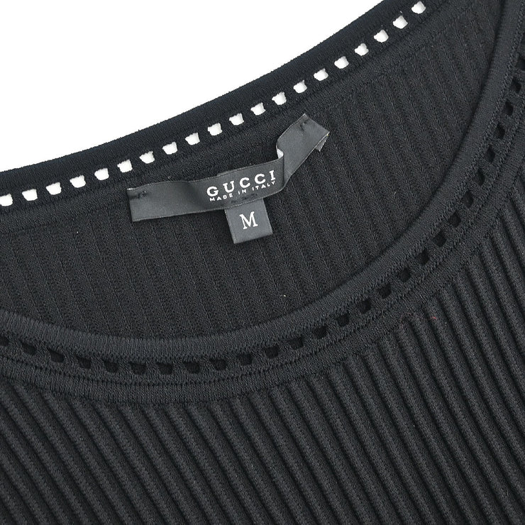 Gucci Setup Cardigan Sleeveless Dress Black 371117-X7225 #M 177325