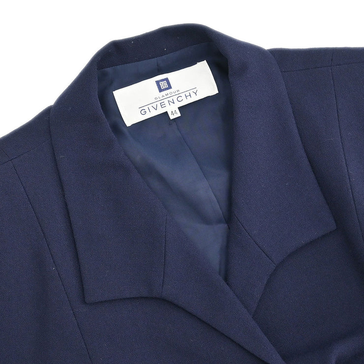 Givenchy Setup Suit Jacket Skirt Navy 423377-15 #44 177339