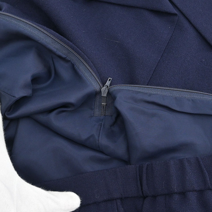 Givenchy Setup Suit Jacket Skirt Navy 423377-15 #44 177339