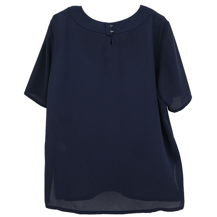 Givenchy Short Sleeve Top Navy 410922-15 #42 177340