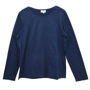 Yves Saint Laurent T-shirt Top Navy SF59-456 #L 177346