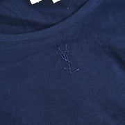 Yves Saint Laurent T-shirt Top Navy SF59-456 #L 177346
