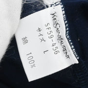 Yves Saint Laurent T-shirt Top Navy SF59-456 #L 177346