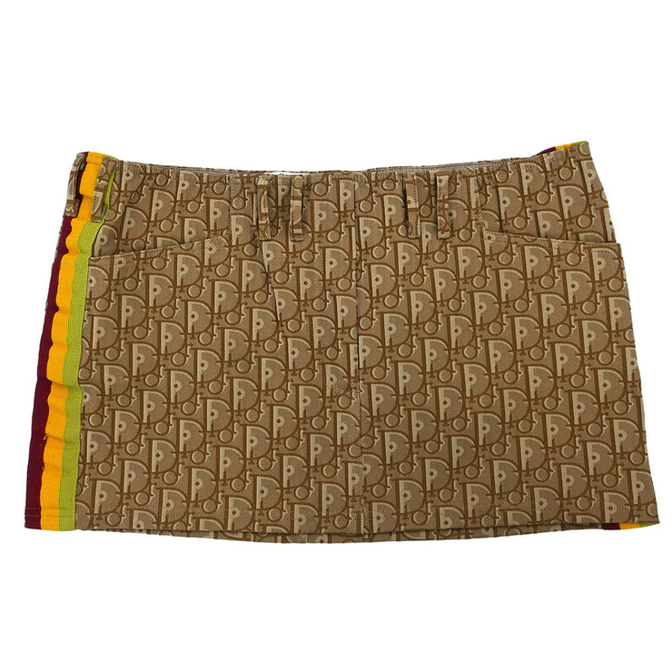 Christian Dior Skirt Trotter Brown RTFL37000 #38 177352