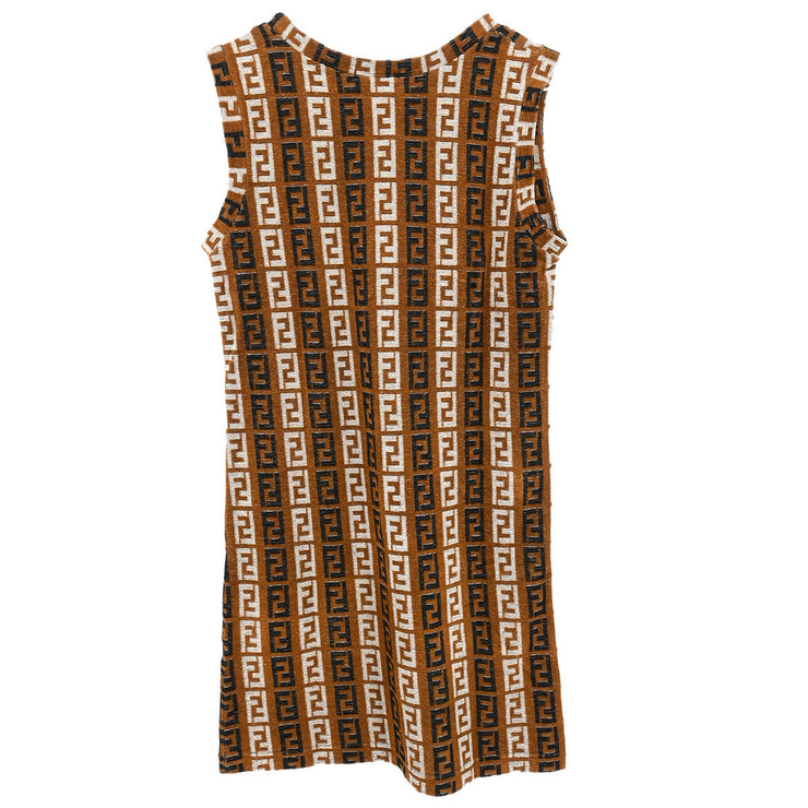 Fendi Sleeveless Dress Brown D-OS-9300DW NO.272093VG #44 177357