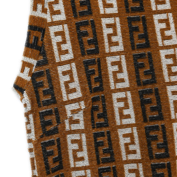Fendi Sleeveless Dress Brown D-OS-9300DW NO.272093VG #44 177357