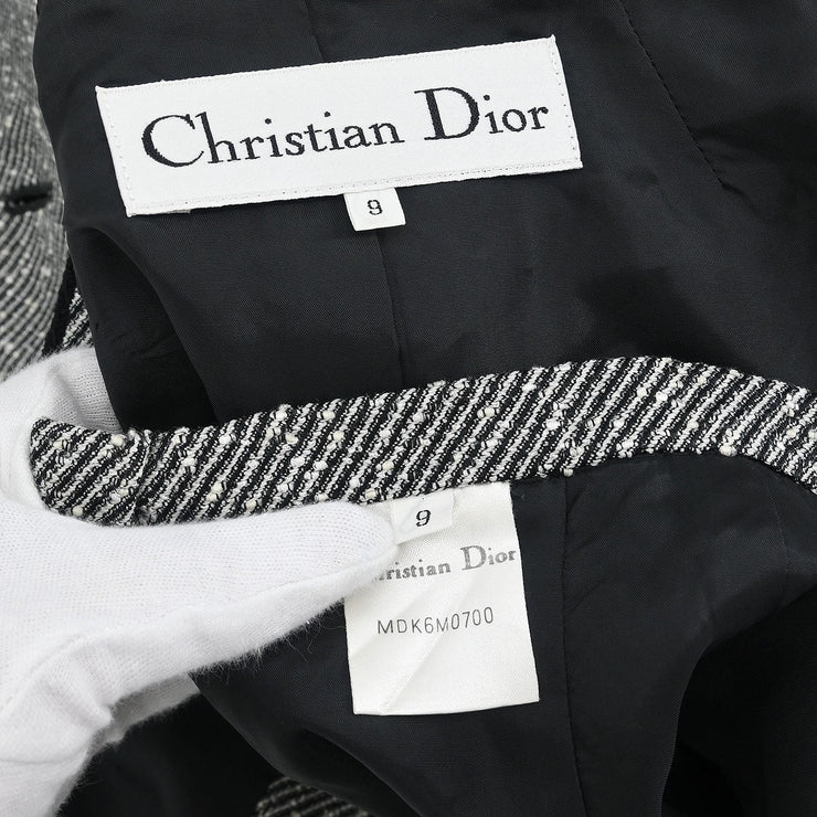 Christian Dior Setup Suit Jacket Skirt Black MDK6M0700 #36?38 177361