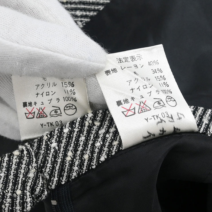Christian Dior Setup Suit Jacket Skirt Black MDK6M0700 #36?38 177361