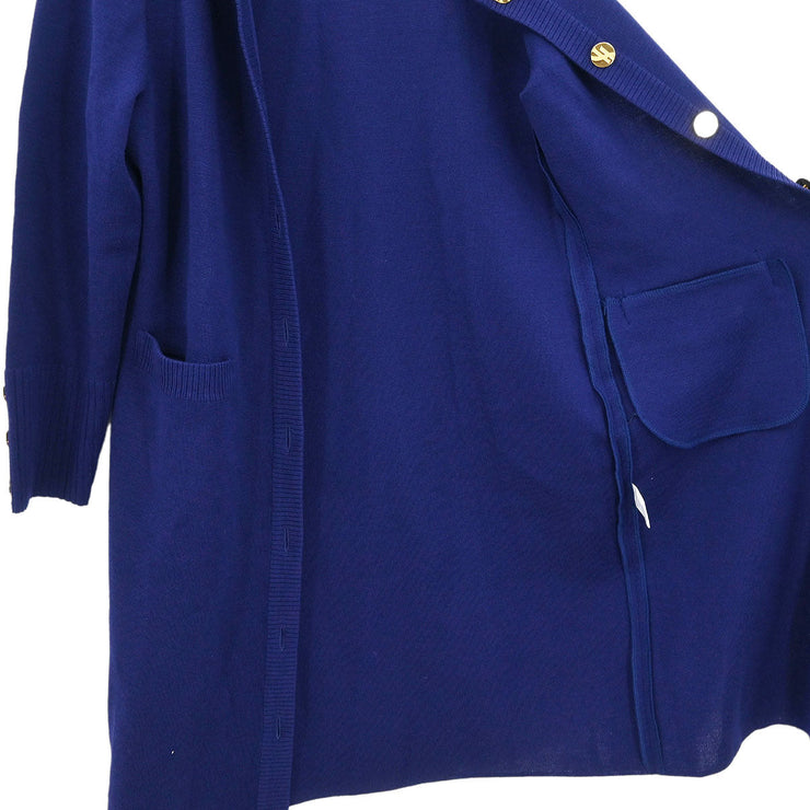 Yves Saint Laurent Cardigan Navy S0F7A874 #L 177363