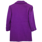 Chanel Jacket Coat Purple 97A #36 177364