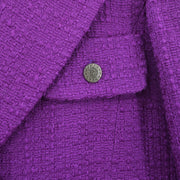 Chanel Jacket Coat Purple 97A #36 177364