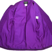 Chanel Jacket Coat Purple 97A #36 177364