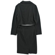 Yves Saint Laurent Setup Suit Jacket Skirt Black NA135-327 NE010-327 #36 177372