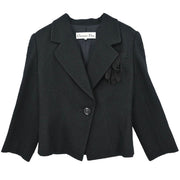 Christian Dior Single Breasted Jacket Black FW2EF9200 #36-38 177374