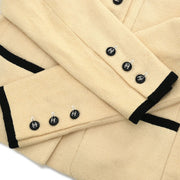 Chanel Single Breasted Jacket Off-white 96P #36 177380