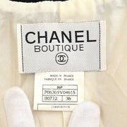 Chanel Single Breasted Jacket Off-white 96P #36 177380