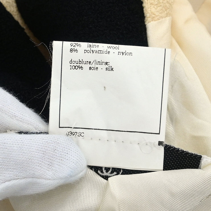 Chanel Single Breasted Jacket Off-white 96P #36 177380