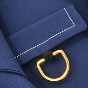Celine Coat Navy 2 8N79/4139 #36 177381