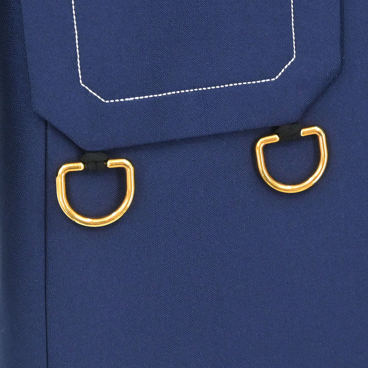 Celine Coat Navy 2 8N79/4139 #36 177381