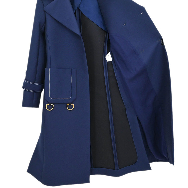 Celine Coat Navy 2 8N79/4139 #36 177381