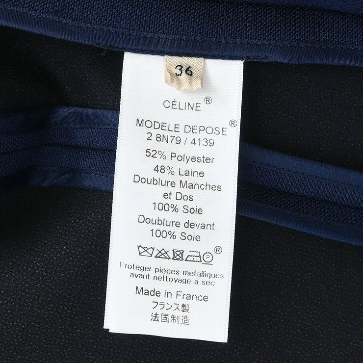 Celine Coat Navy 2 8N79/4139 #36 177381