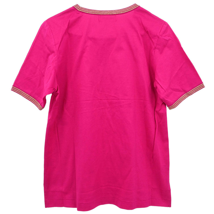 Yves Saint Laurent T-shirt Top Pink WNG8-103 #M 177382