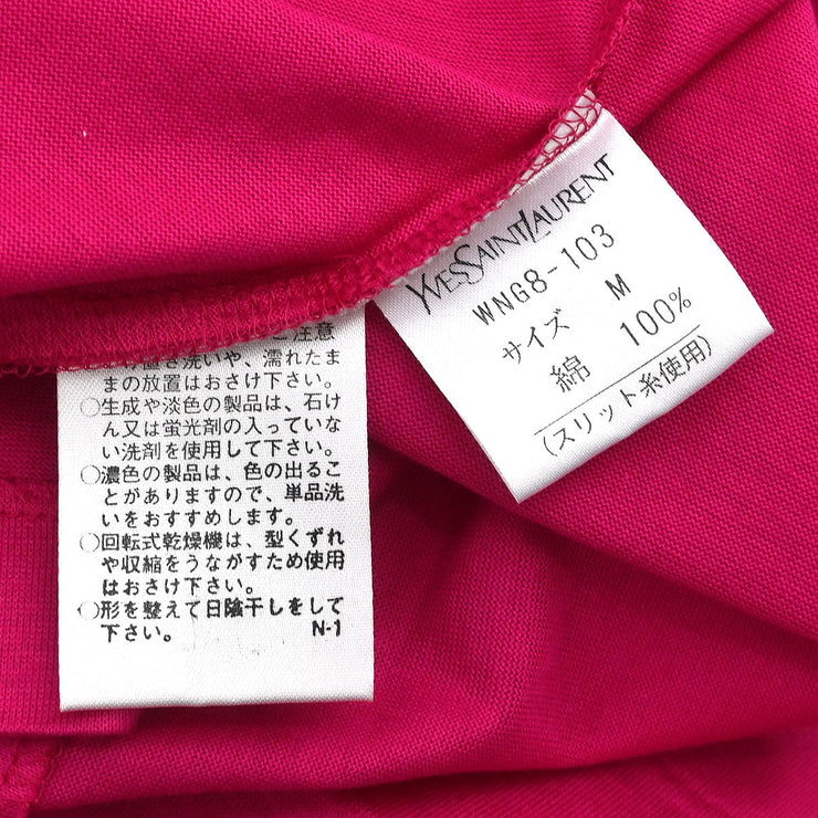Yves Saint Laurent T-shirt Top Pink WNG8-103 #M 177382