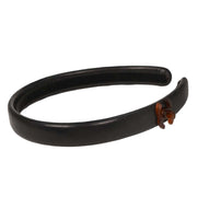 Chanel Turnlock Headband Hair Accessories Black 177385