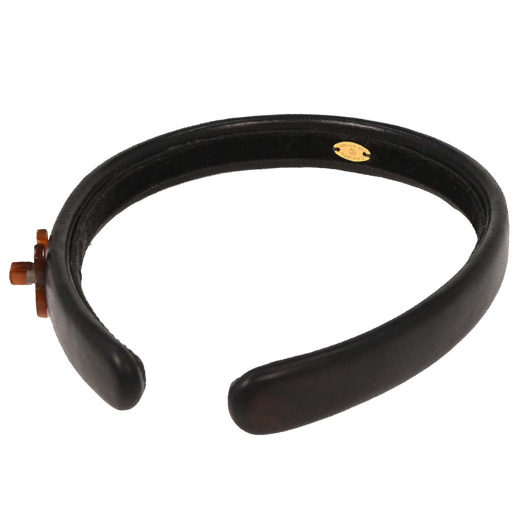 Chanel Turnlock Headband Hair Accessories Black 177385