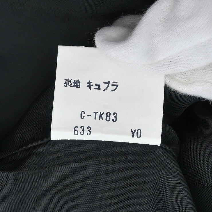 Yves Saint Laurent Collarless Jacket Black HZ107-892 #S 177386