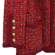 Chanel Jacket Coat Red 177387