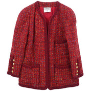 Chanel Jacket Coat Red 177387
