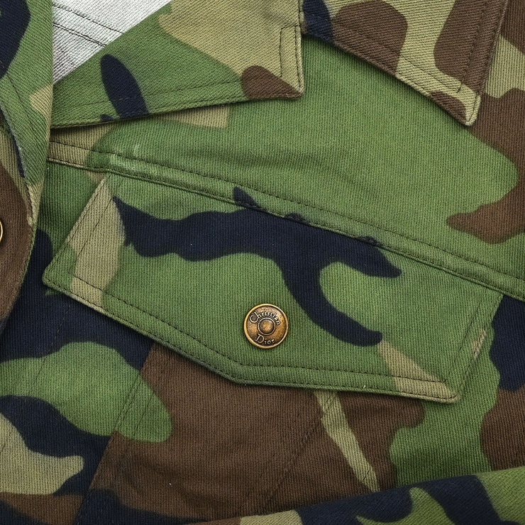 Christian Dior Single Breasted Jacket Camouflage Khaki 1P12021160 #38 177394