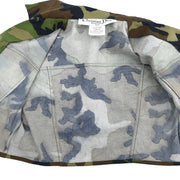 Christian Dior Single Breasted Jacket Camouflage Khaki 1P12021160 #38 177394