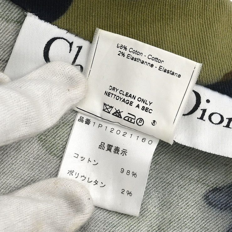 Christian Dior Single Breasted Jacket Camouflage Khaki 1P12021160 #38 177394