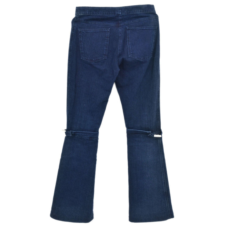 Chanel Long Denim Pants Indigo 06A #34 177398