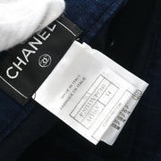 Chanel Long Denim Pants Indigo 06A #34 177398