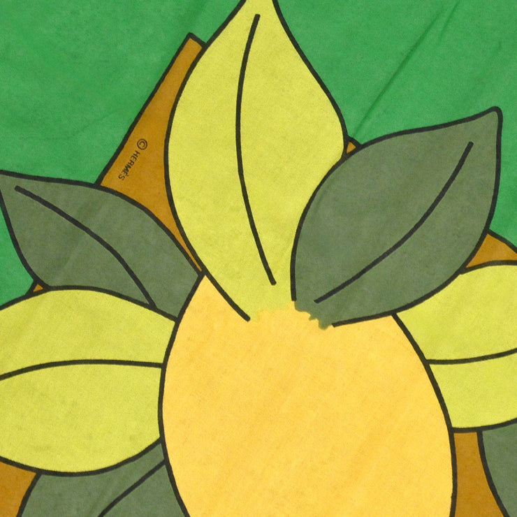 Hermes Pareo Stole Lemon Green Small Good 177407