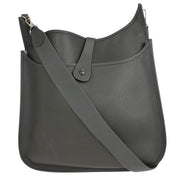 Hermes Graphite Epsom Evelyne 2 TGM Shoulder Bag RB Square:K  177419