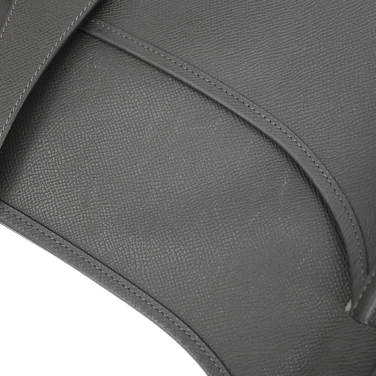 Hermes Graphite Epsom Evelyne 2 TGM Shoulder Bag RB Square:K  177419