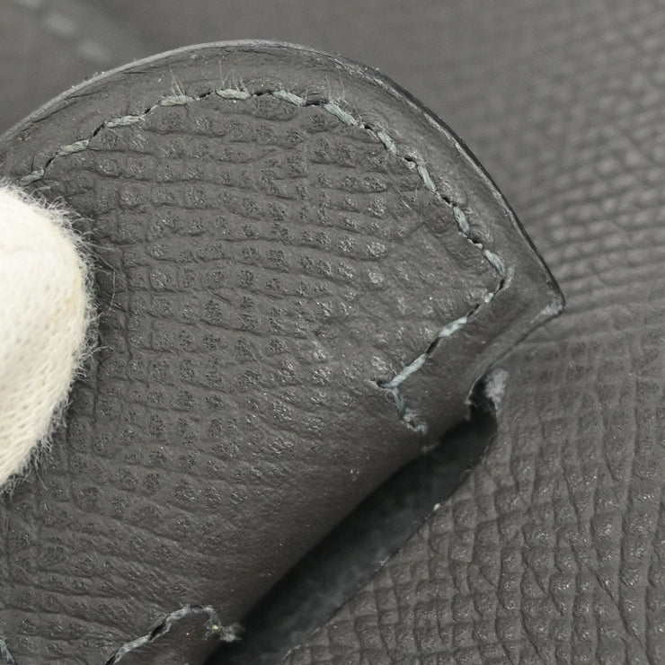 Hermes Graphite Epsom Evelyne 2 TGM Shoulder Bag RB Square:K  177419