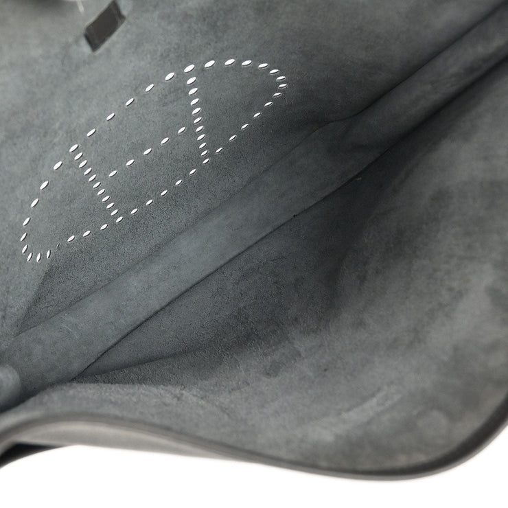 Hermes Graphite Epsom Evelyne 2 TGM Shoulder Bag RB Square:K  177419