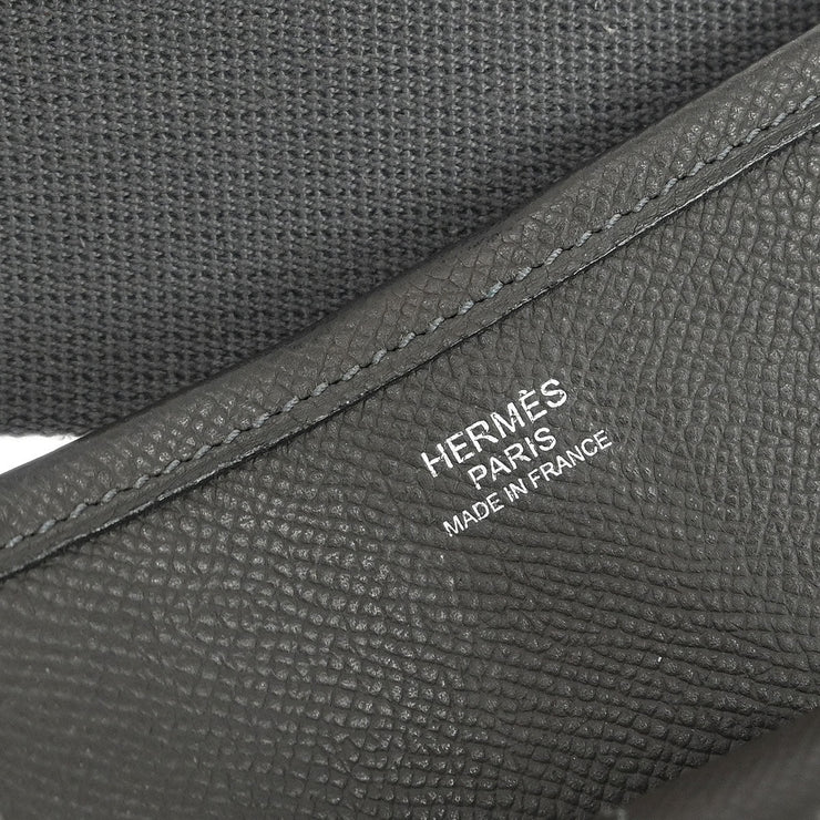 Hermes Graphite Epsom Evelyne 2 TGM Shoulder Bag RB Square:K  177419