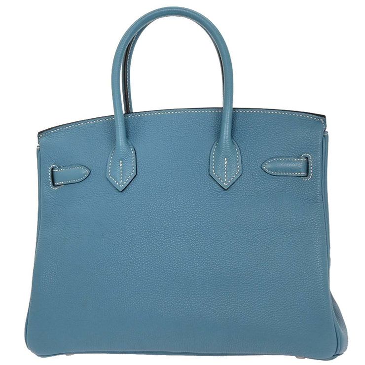 Hermes Blue Jean Togo Birkin 30 Handbag 203A  Square:K 177428