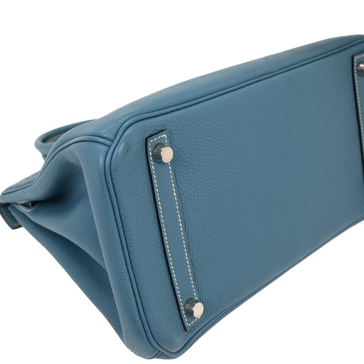 Hermes Blue Jean Togo Birkin 30 Handbag 203A  Square:K 177428